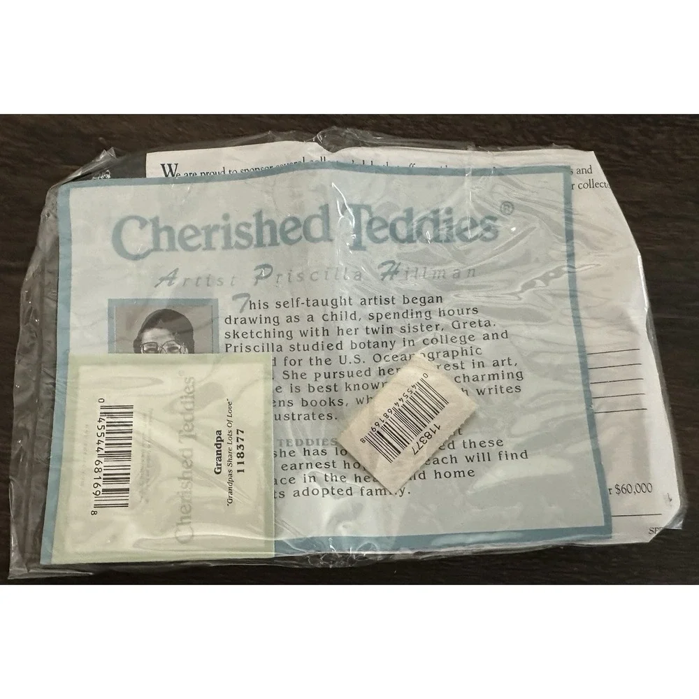 Cherished Teddies 1118377 Grandpa Share Lots Of Love, New‎